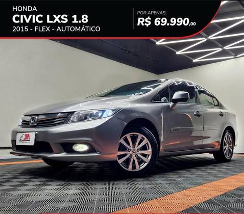 HONDA CIVIC 1.8 LXS 16V FLEX 4P AUTOMÁTICO HONDA CIVIC 1.8 LXS 16V FLEX 4P AUTOMÁTICO